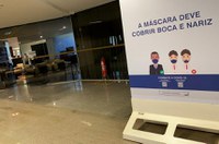 Senado recebe sinalização interna como medida de proteção contra a covid-19