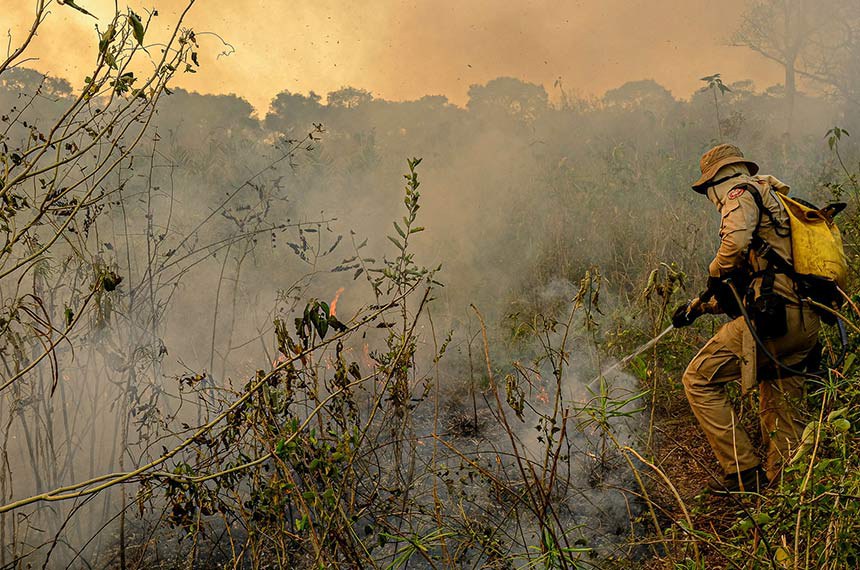 Mato Grosso MT-09 08 2020-A Secretaria de Estado de Meio Ambiente (Sema) está destinando as máquinas utilizadas em crimes ambientais para combate aos incêndios no Pantanal, no município de Poconé. “Estamos invertendo a lógica das infrações ao destinar esses equipamentos, que até então eram utilizados para causar danos à natureza, para nos auxiliar a protegê-la”, afirma a gestora do órgão, Mauren Lazzaretti.Desde o início dos incêndios, três máquinas foram destacadas para auxiliar o trabalho do Corpo de Bombeiros Militar (CBM-MT) na construção dos aceiros e outras estruturas para contenção do fogo. A secretária também determinou que outras máquinas que eventualmente sejam apreendidas na região, sejam destinadas a auxiliar na Operação Pantanal II, deflagrada na última sexta-feira (07.08), em parceria com o Governo Federal.foto Mayke Toscano
