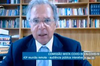 Guedes afirma em comissão da covid-19 que não faltarão recursos para vacina