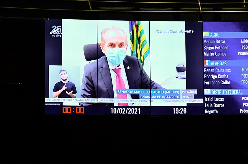 O senador Marcelo Castro (MDB-PI) foi o relator da proposta e acolheu emendas com critérios para a continuidade de funcionamento dos hospitais de campanha