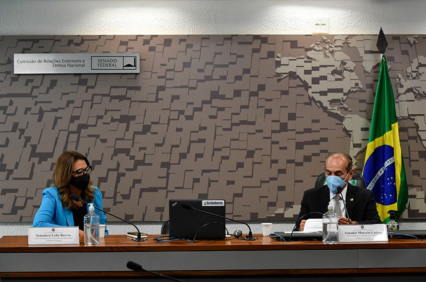 Leila Barros, vice, e Marcelo Castro, presidente da CE