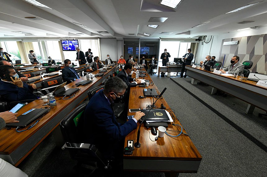 Plenário da CPI durante depoimento do ministro da Saúde, Marcelo Queiroga, na quinta-feira