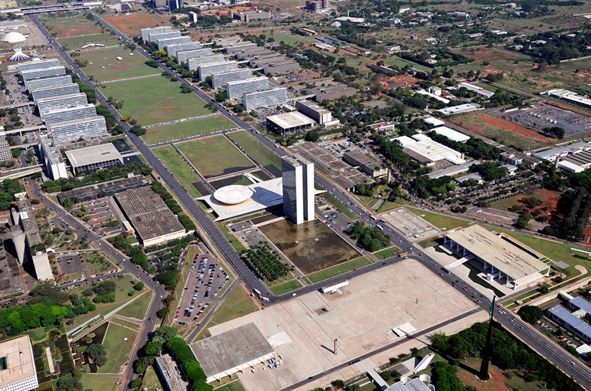 Vista aérea da Esplanada dos Ministérios em Brasília.   Foto: Geraldo Magela/Agência Senado