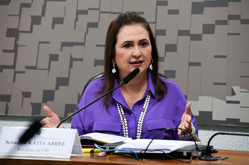 A Comissão de Relações Exteriores do Senado (CRE) é presidida por Kátia Abreu