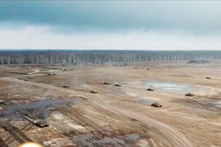 24.02.2022 OPERAÇÕES MILITARES NA UCRANIA - GUERRA  Reprodução