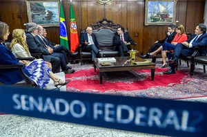 Pacheco reafirma ao presidente do Legislativo de Portugal compromisso com a democracia