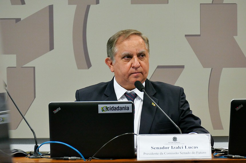 Comissão Senado do Futuro (CSF) realiza audiência pública semipresencial para esclarecer sobre as recentes exonerações ocorridas no Instituto Nacional de Estudos e Pesquisas Educacionais Anísio Teixeira (Inep).  Presidente da CSF, senador Izalci Lucas (PSDB-DF), conduz audiência.  Foto: Roque de Sá/Agência Senado