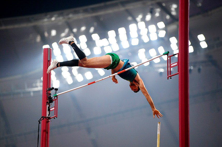Thiago Braz é bronze no salto com vara nas Olimpíadas de Tokio  Foto: COI