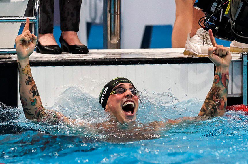 Bruno Fratus bronze na natação nas Olimpíadas de Tokio  Foto: Jonne Roriz/COB