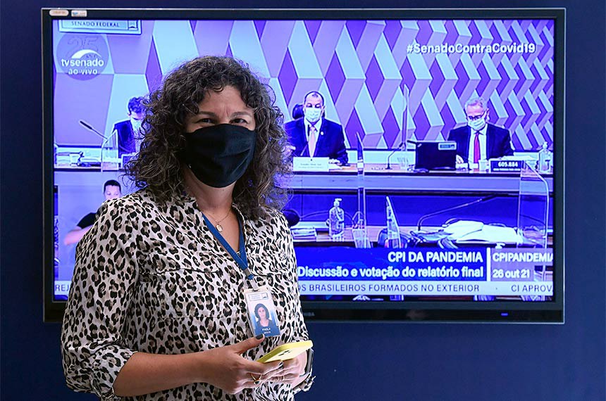 Diretora da Secretaria Agência e Jornal do Senado (Sajs), Paola Lima.   Foto: Edilson Rodrigues/Agência Senado