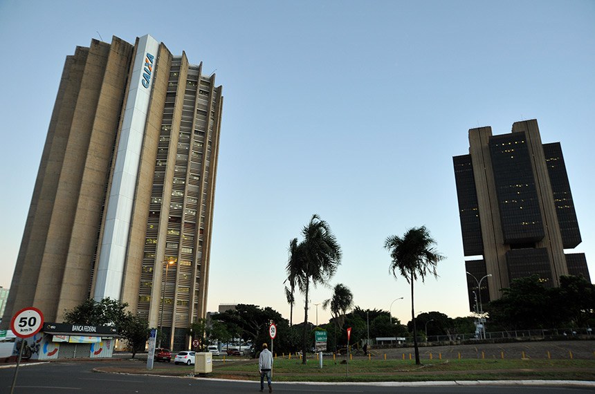 Fachada do edifício-sede do banco Caixa Econômica Federal (CEF) do Banco Central do Brasil.  Foto: Leonardo Sá/Agência Senado