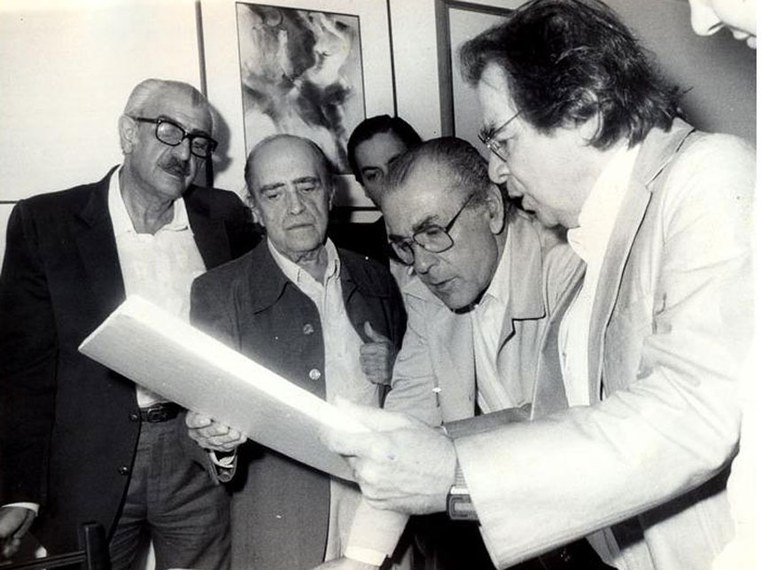 Oscar Niemeyer, Leonel Brizola e Darcy Ribeiro. 