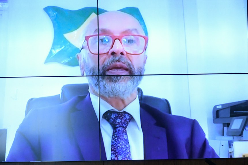 Em pronunciamento, via videoconferência, indicado para exercer o cargo de embaixador do Brasil na República Islâmica da Mauritânia, Evaldo Freire.