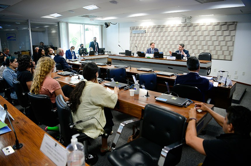 Mesa:
presidente da CRA e relator do PL 1.459/2022, senador Acir Gurgacz (PDT-RO), conduz audiência;
diretor do Departamento de Sanidade Vegetal e Insumos Agrícolas do Ministério da Agricultura, Pecuária e Abastecimento (Mapa), Carlos Goulart.