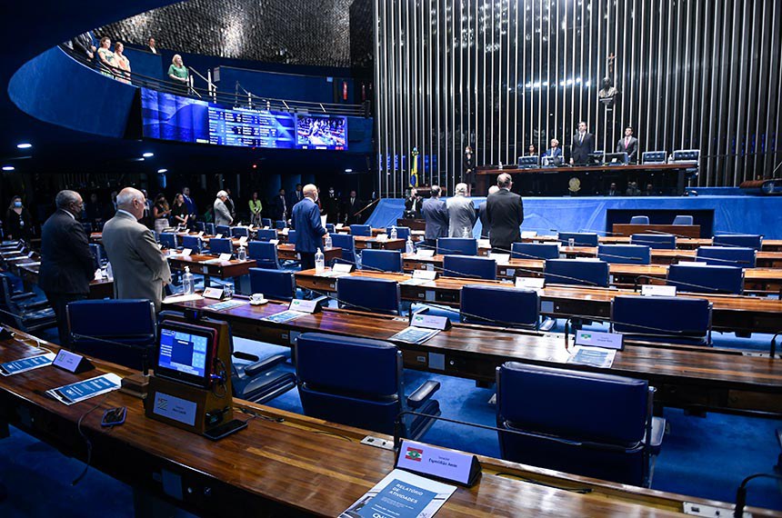 Mesa: 
presidente do Senado Federal, senador Rodrigo Pacheco (PSD-MG); 
secretário-geral-adjunto da Mesa do Senado Federal, Ivan Furlan Falconi.