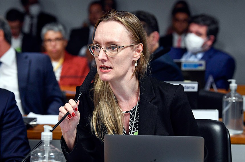 Indicada para ser reconduzida ao cargo de diretora do Conselho Diretor da Autoridade Nacional de Proteção de Dados (ANPD), Miriam Wimmer, em pronunciamento.