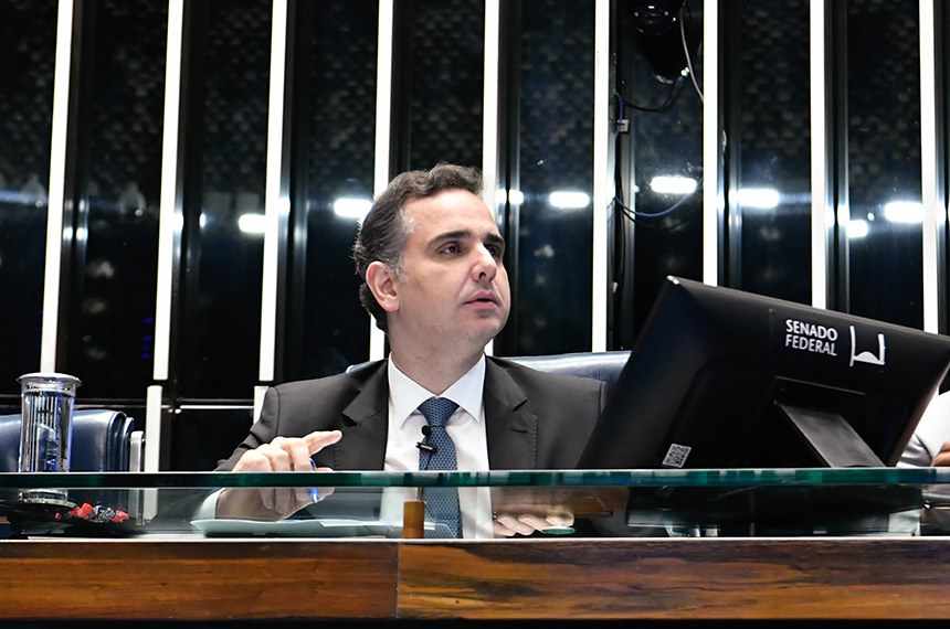 Mesa: 
presidente do Senado Federal, senador Rodrigo Pacheco (PSD-MG).