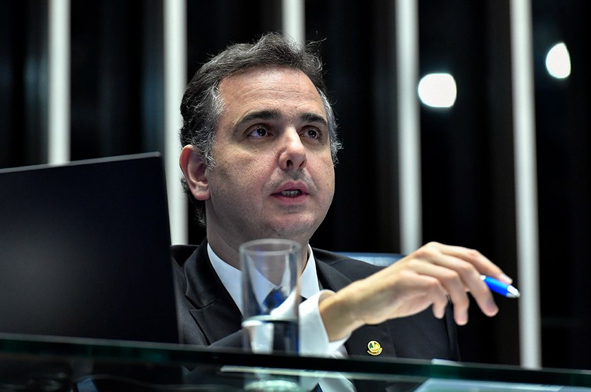 Mesa: 
presidente do Senado Federal, senador Rodrigo Pacheco (PSD-MG).