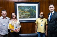 Primeira obra restaurada após ataques é símbolo para o Senado, diz Pacheco