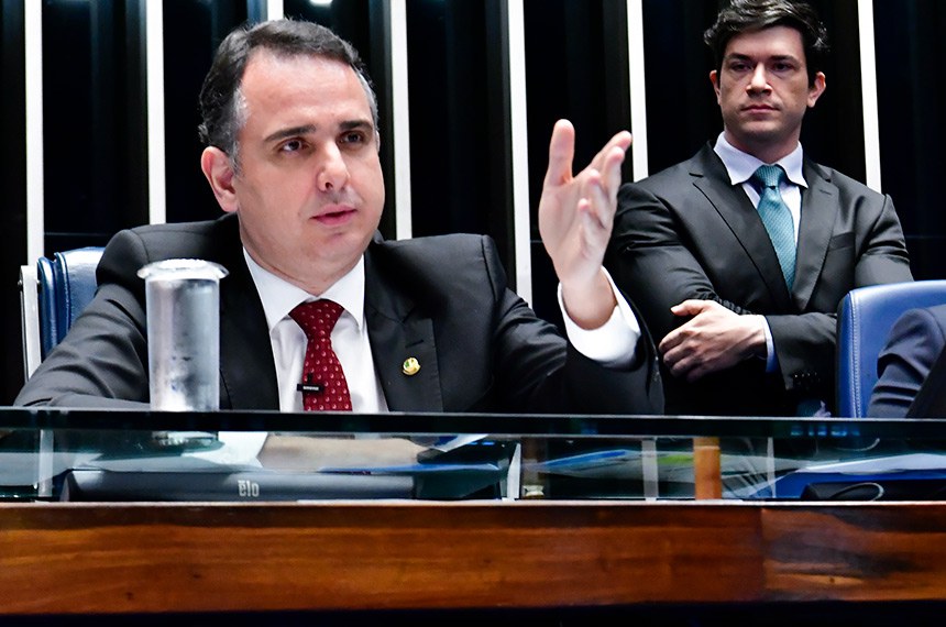 Mesa: 
presidente do Senado Federal, senador Rodrigo Pacheco (PSD-MG).