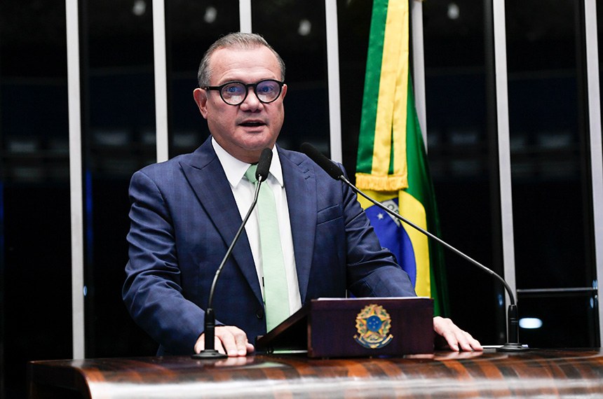 Em discurso, à tribuna, senador Wellington Fagundes (PL-MT).
