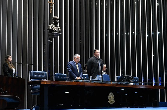 Mesa:
senador Eduardo Girão (Novo-CE);
4º secretário da Mesa do Senado Federal, senador Styvenson Valentim (Podemos-RN).