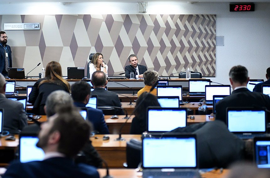 Mesa:
presidente da CRA, senadora Soraya Thronicke (União-MS);
ministro de Estado da Pesca e Aquicultura, André de Paula - em pronunciamento.