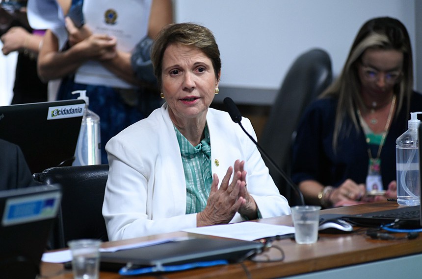 À bancada, em pronunciamento, senadora Tereza Cristina (PP-MS).