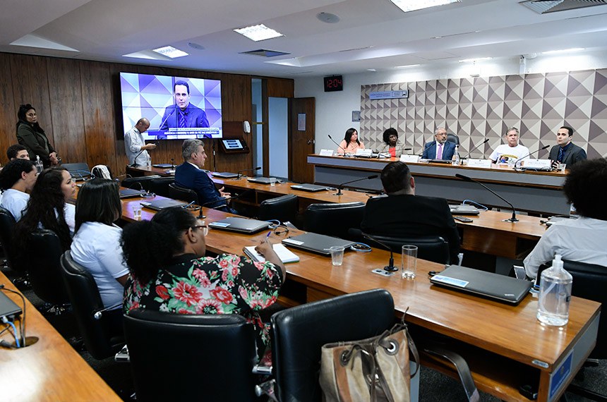 Mesa: 
auditora-fiscal do Trabalho e Representante do Sindicato Nacional dos Auditores-Fiscais do Trabalho (Sinait), Teresinha de Laisieux Rodrigues;
deputada Benedita da Silva (PT-RJ);
presidente da CDH, senador Paulo Paim (PT-RS);
presidente do Instituto Doméstica Legal, Mario Avelino;
procurador do Trabalho do Ministério Público do Trabalho (MPT), Thiago Lopes de Castro.