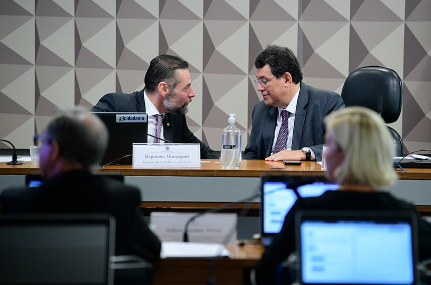 Mesa:
relator da CMMPV 1162/2023, deputado Marangoni (União-SP);   
presidente da CMMPV 1162/2023, senador Eduardo Braga (MDB-AM).