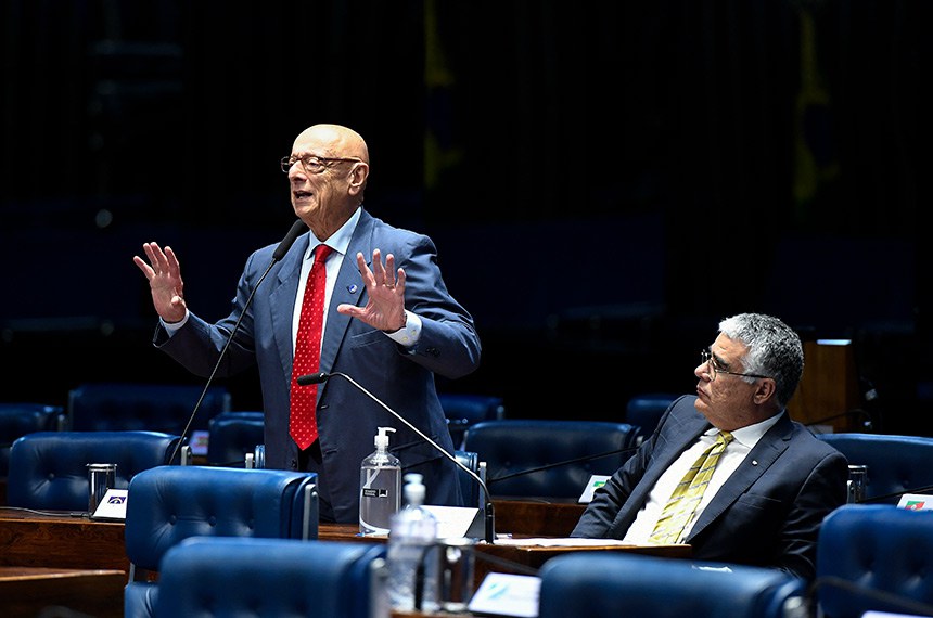 Bancada:
senador Esperidião Amin (PP-SC) em pronunciamento; 
senador Eduardo Girão (Novo-CE).