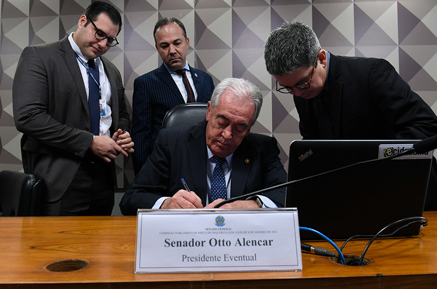 Otto Alencar presidiu a reunião preparatória para a instalação da CPMI - Foto: Edilson Rodrigues/Agência Senado