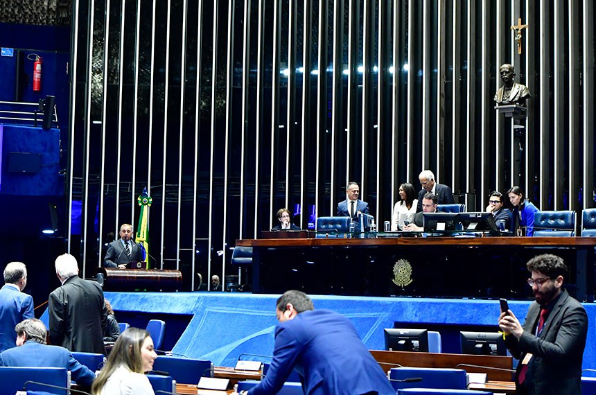 Mesa:  
presidente do Senado Federal, senador Rodrigo Pacheco (PSD-MG); 
secretário-geral da Mesa do Senado Federal, Gustavo A. Sabóia Vieira.