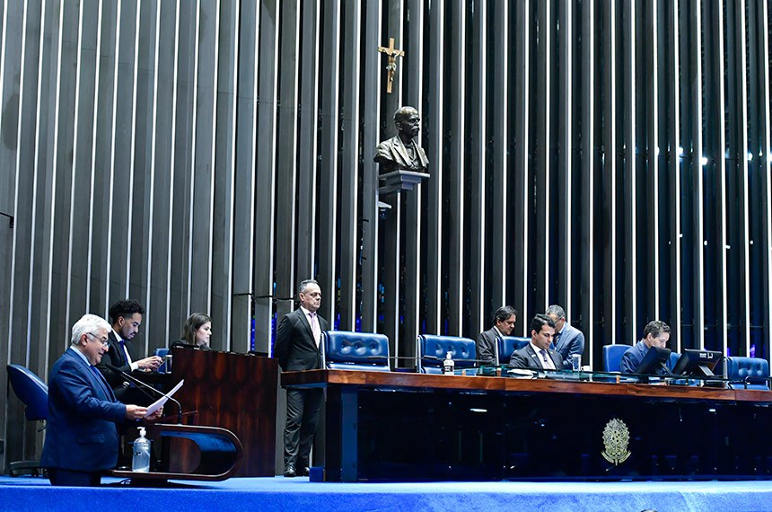 Em discurso, à tribuna, senador Astronauta Marcos Pontes (PL-SP).