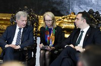 Pacheco trata de investimentos em energia verde com presidente da Finlândia