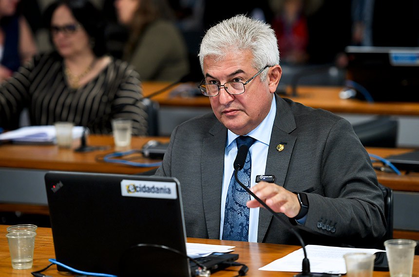 À bancada, senador Astronauta Marcos Pontes (PL-SP).