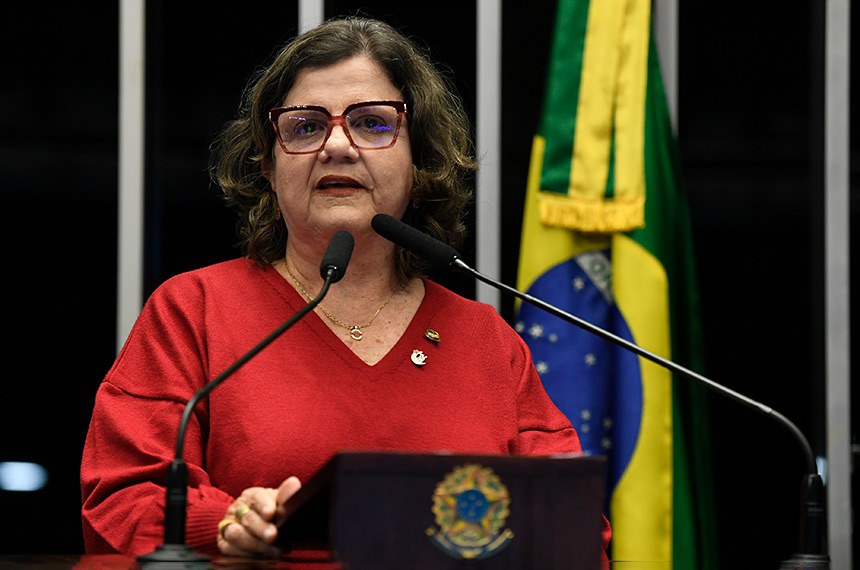 Em discurso, à tribuna, senadora Teresa Leitão (PT-PE).