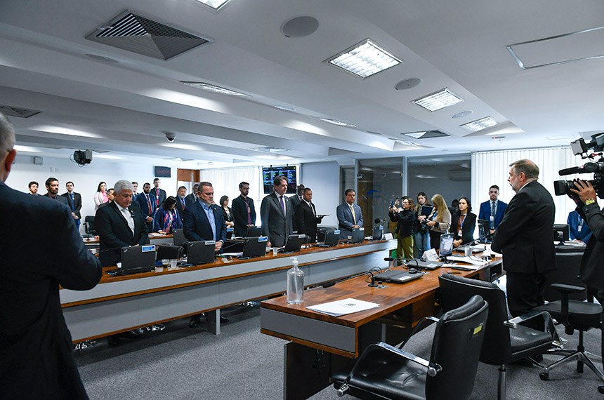 À mesa, presidente da CE, senador Flávio Arns (PSB-PR).