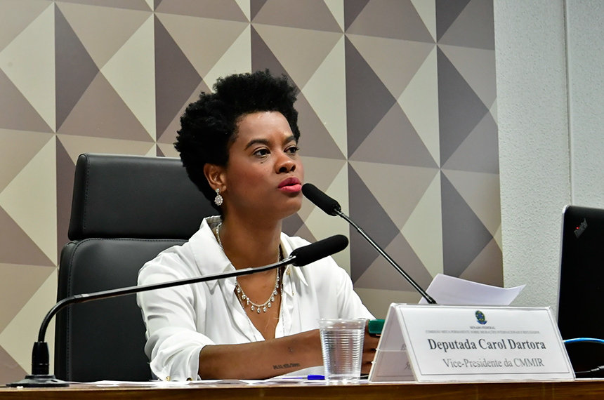 A deputada federal Carol Dartora foi escolhida vice-presidente do colegiado - Foto: Waldemir Barreto/Agência Senado