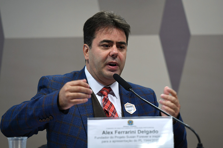 Alex Ferrarini Delgado, fundador do Projeto Susan Forever, inspirou a apresentação do PL 1.944/2022 - Foto: Edilson Rodrigues/Agência Senado