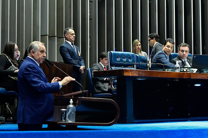 Mesa: 
senador Irajá (PSD-TO); 
presidente do Senado Federal, senador Rodrigo Pacheco (PSD-MG);
secretário-geral da Mesa do Senado Federal, Gustavo A. Sabóia Vieira.