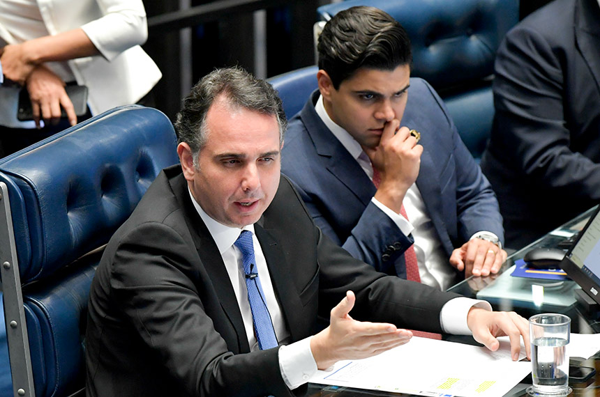 Pacheco e Sabóia em votação no Plenário - Foto: Jonas Pereira/Agência Senado