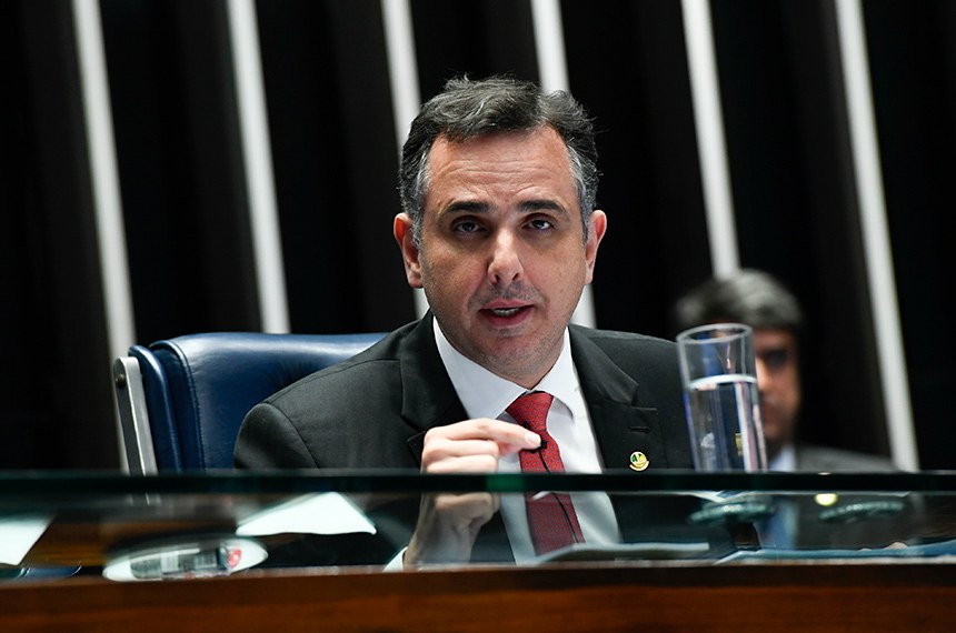 Mesa: 
presidente do Senado Federal, senador Rodrigo Pacheco (PSD-MG).