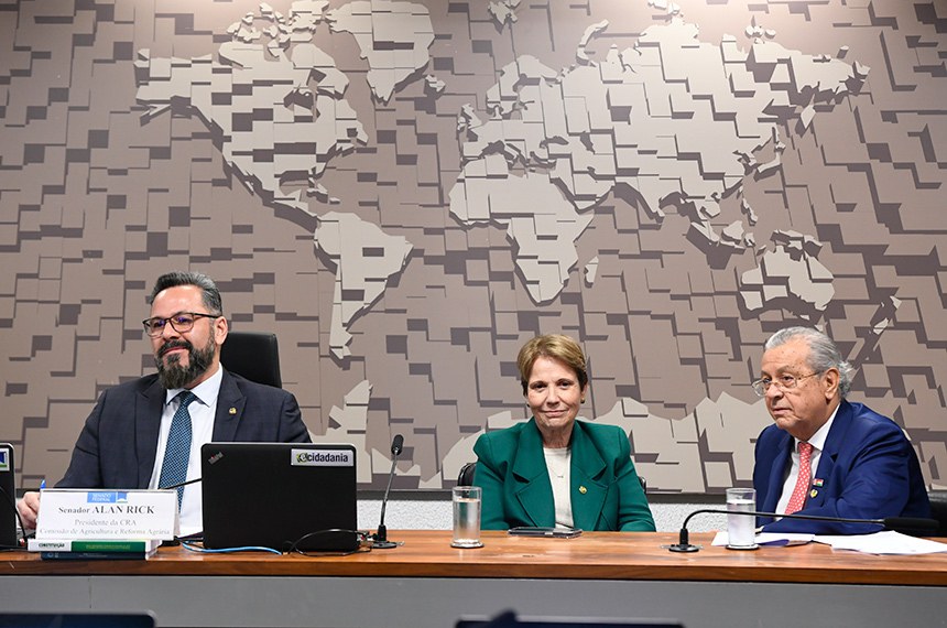 Mesa: 
presidente da CRA, senador Alan Rick (União-AC);
senadora Tereza Cristina (PP-MS); 
senador Jayme Campos (União-MT).