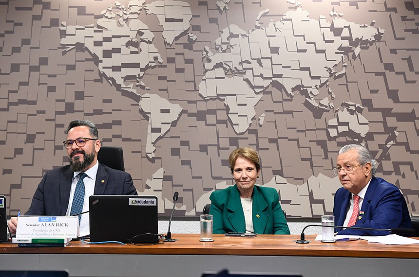 Mesa: 
presidente da CRA, senador Alan Rick (União-AC);
senadora Tereza Cristina (PP-MS); 
senador Jayme Campos (União-MT).