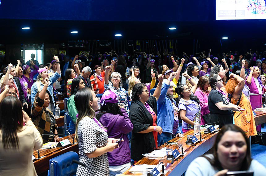 Convidados participam da sessão.
