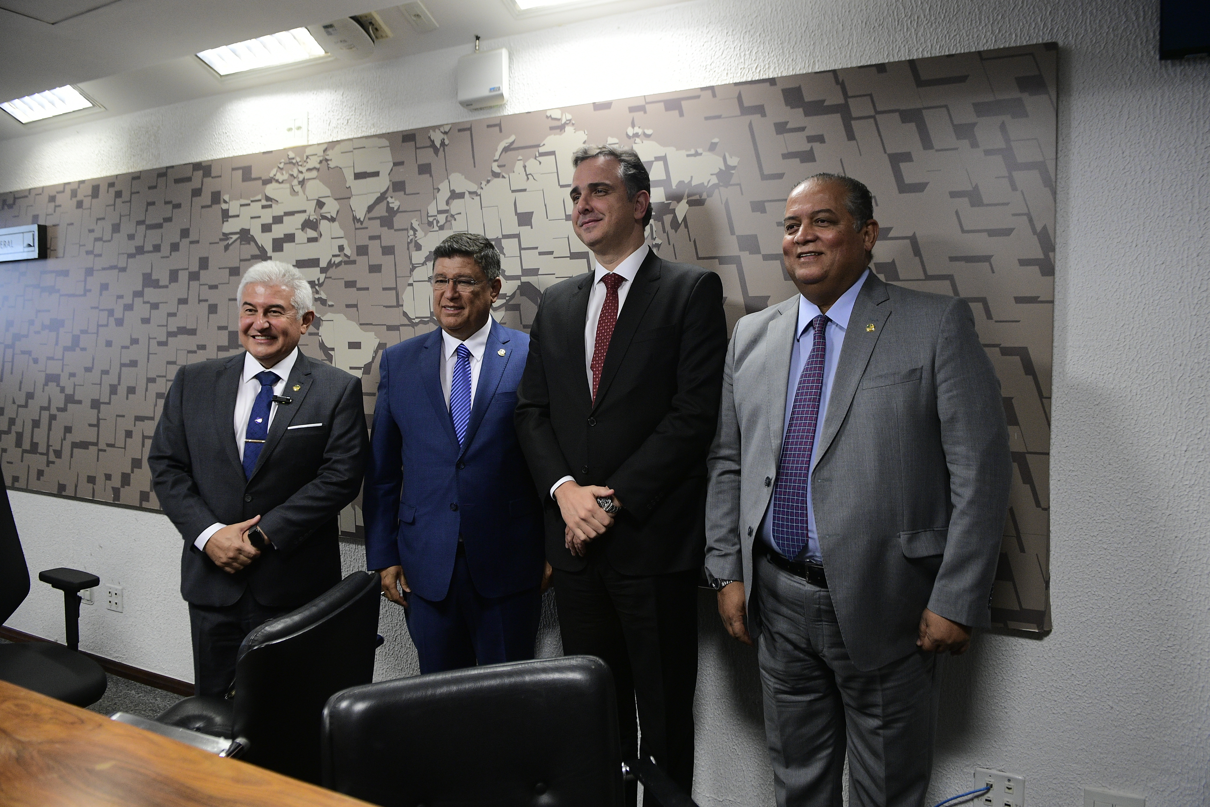 O presidente do Senado, Rodrigo Pacheco, compareceu à instalação da CTIA - Foto: Pedro França/Agência Senado