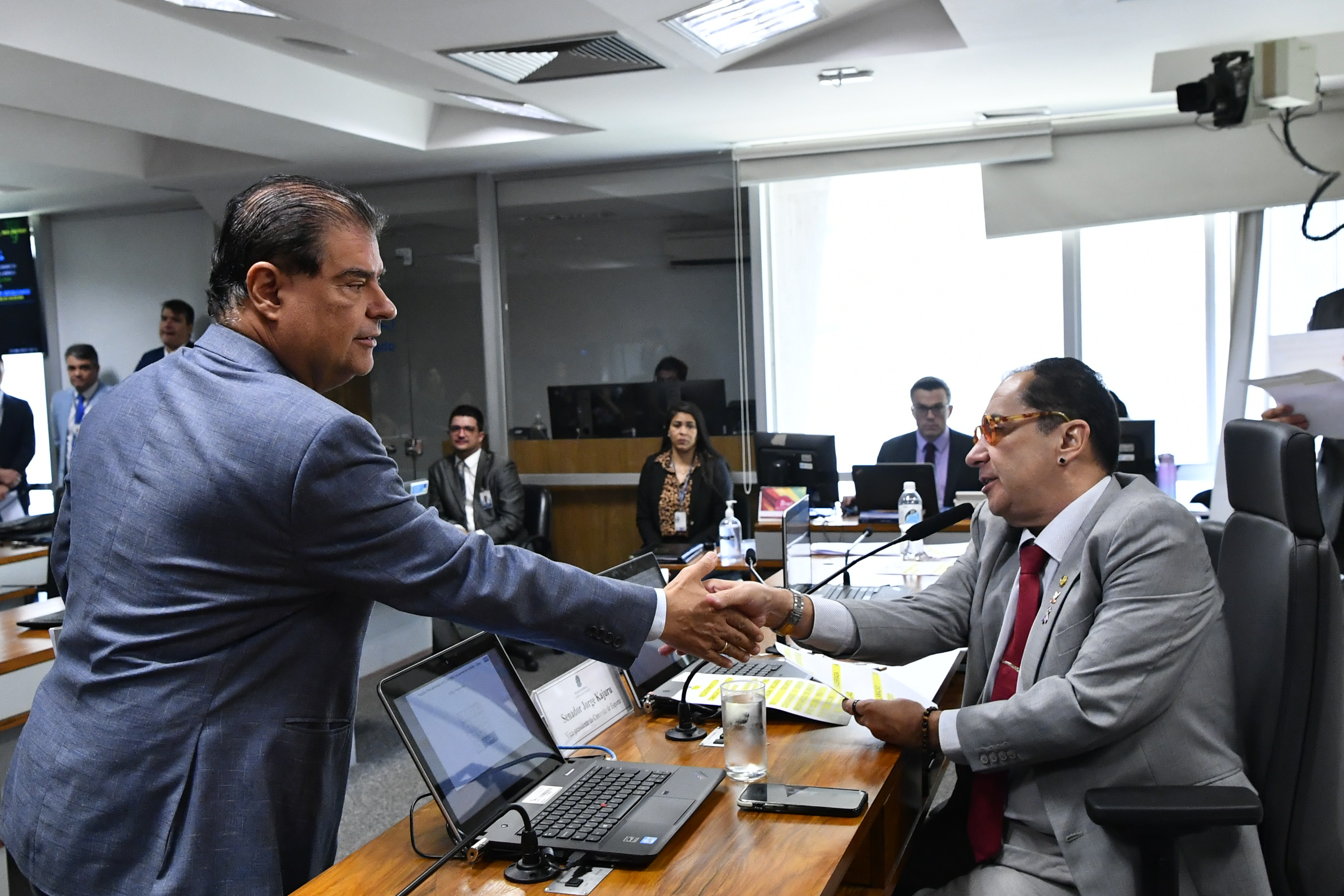 Mesa:
senador Nelsinho Trad (PSD-MS);
vice-presidente da CEsp, senador Jorge Kajuru (PSB-GO).