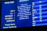 Projeto que assegura recursos para atender calamidades vai à Câmara