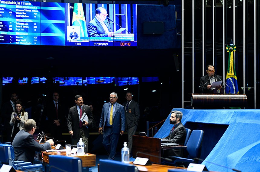 Bancada:
senador Jorge Kajuru (PSB-GO); 
senador Mauro Carvalho Junior (União-MT); 
senador Hamilton Mourão (Republicanos-RS); 
senador Eduardo Girão (Novo-CE).